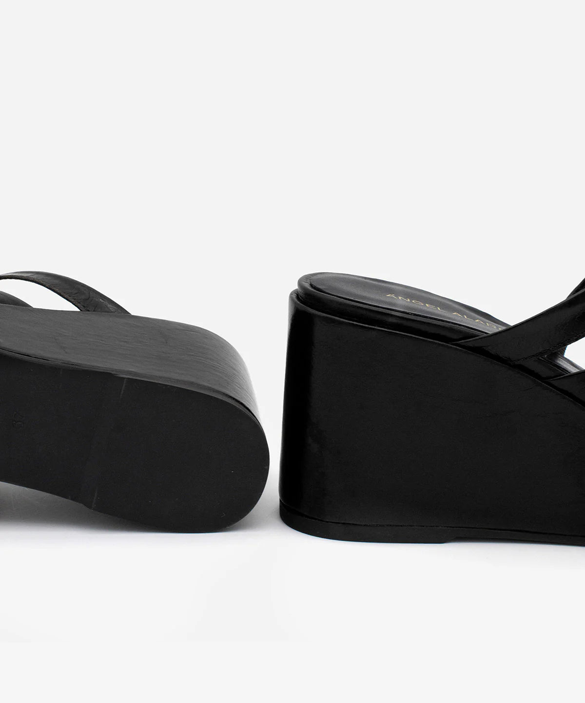 ANGEL ALACRON NICOLETTA WEDGE IN BLACK