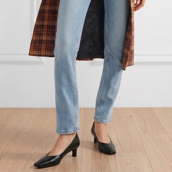 AMIE RAFA BLAIR PUMP-BLACK LEATHER