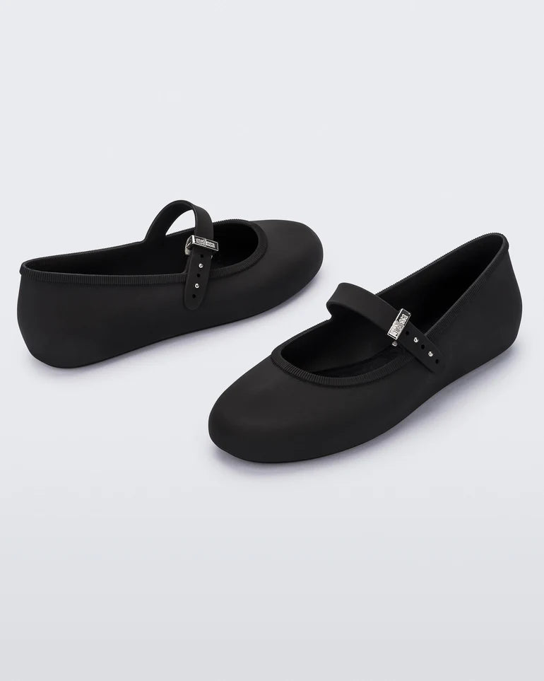 MELISSA SOFT BALLERINA BLACK - Shoe Market NYC