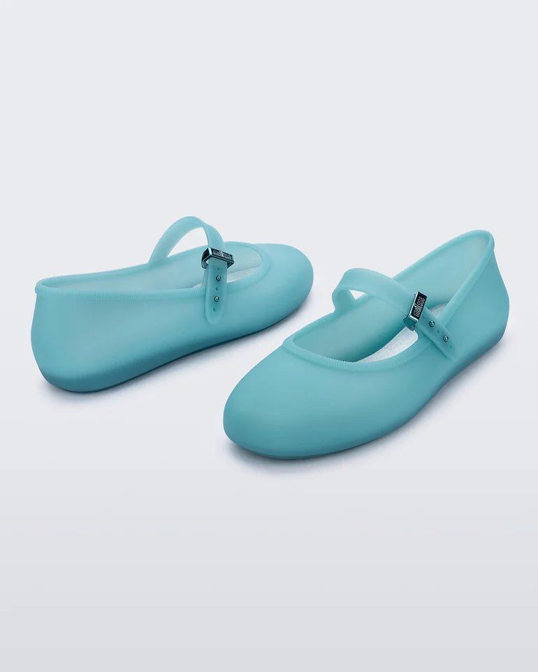 MELISSA SOFT BALLERINA FLATS IN MILKY BLUE