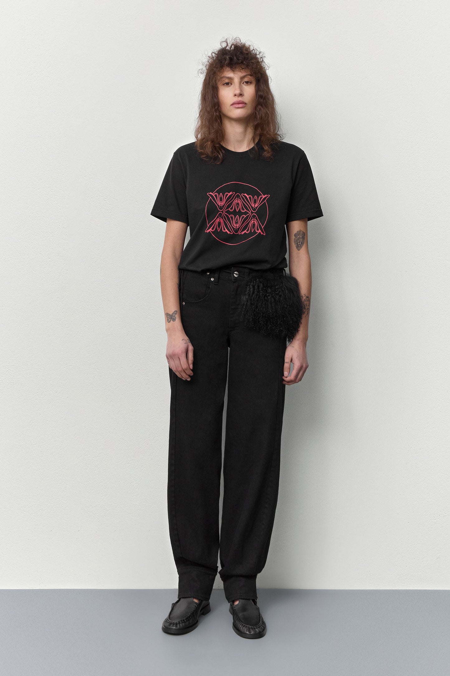 MIISTA Gianna Black Buckled Mules