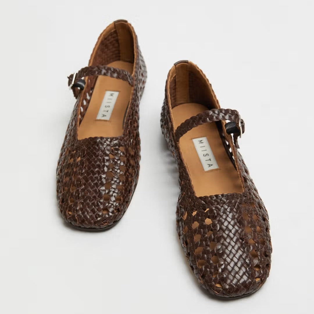 MIISTA YEIDA CHOCOLATE  BROWN BALLERINA