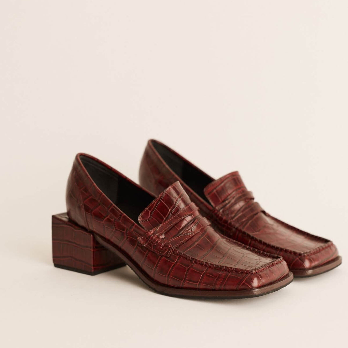 CANELLA BRAND MOCASIN CUMBI CROCO WINE
