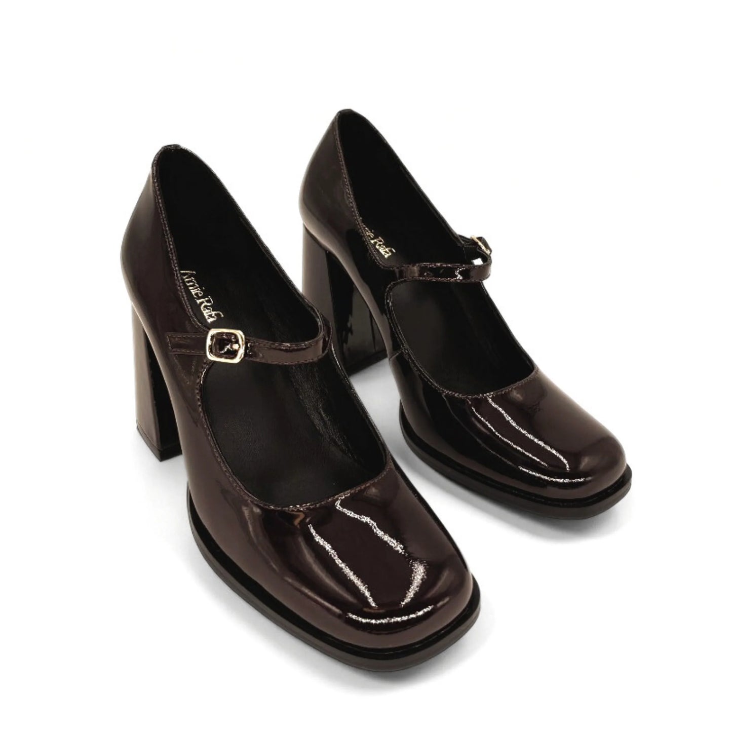 JACKIE PUMP BROWN PAT