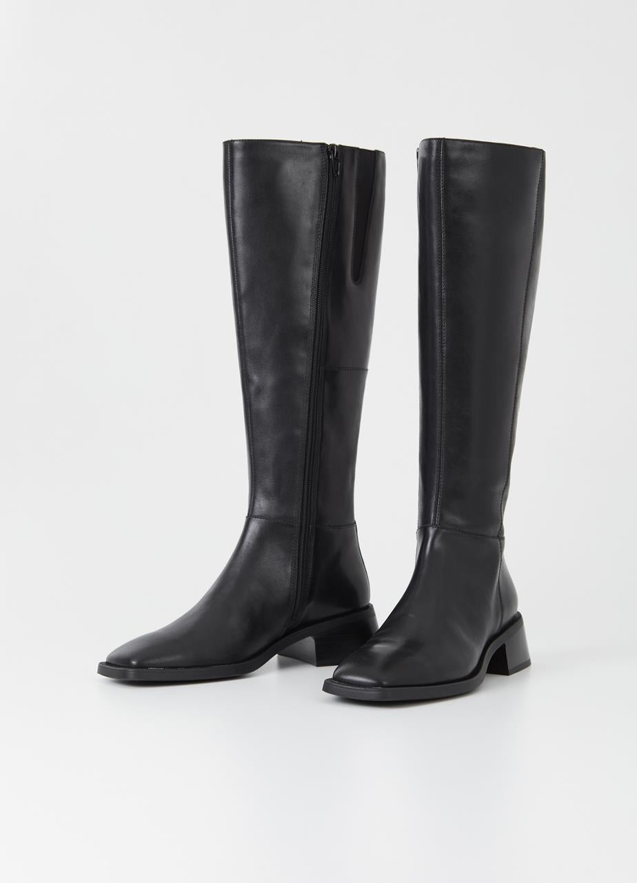 VAGABOND BLANCA TALL WIDE CALF -BLACK - Shoe Market NYC