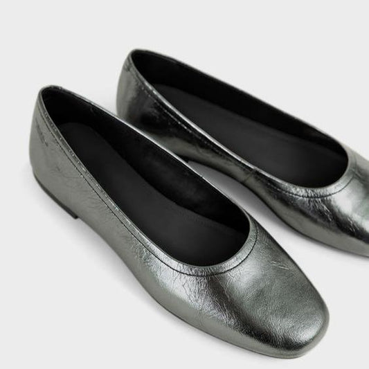 VAGABOND JOLIN PLAIN FLAT - DK SILVER