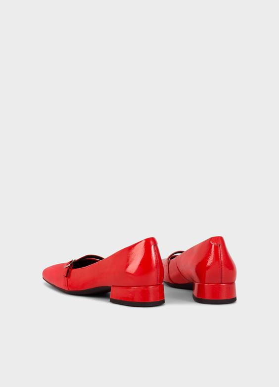 VAGABOND DEBBI DEMI HEEL PATENT RED