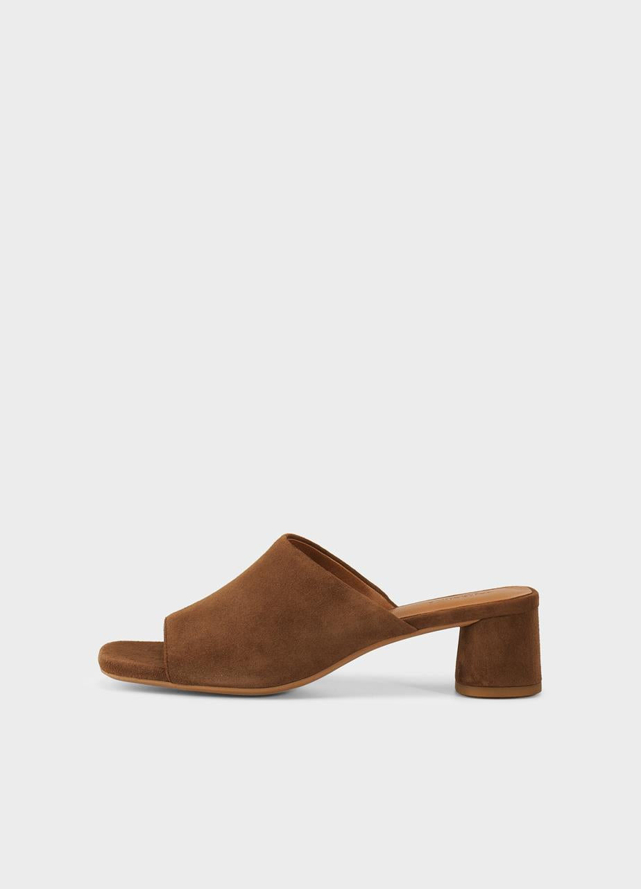 VAGABOND PIPER SANDALS IN BROWN SUEDE - Shoe Market NYC