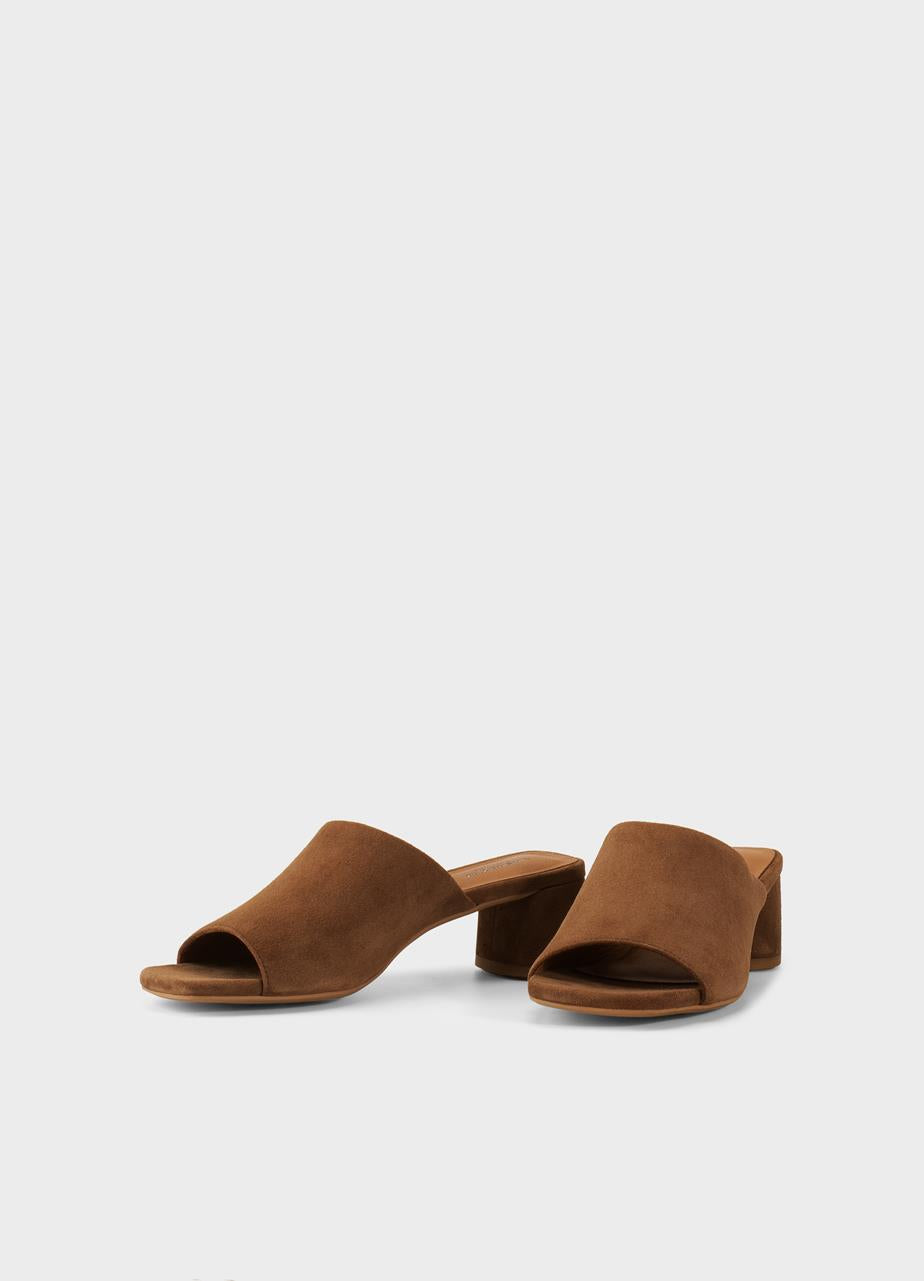 VAGABOND PIPER SANDALS IN BROWN SUEDE - Shoe Market NYC