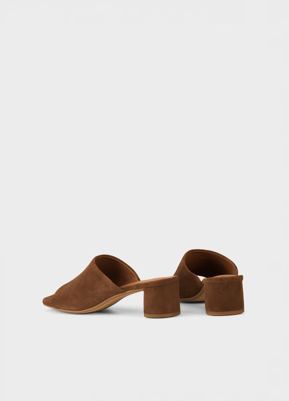 VAGABOND PIPER SANDALS IN BROWN SUEDE - Shoe Market NYC
