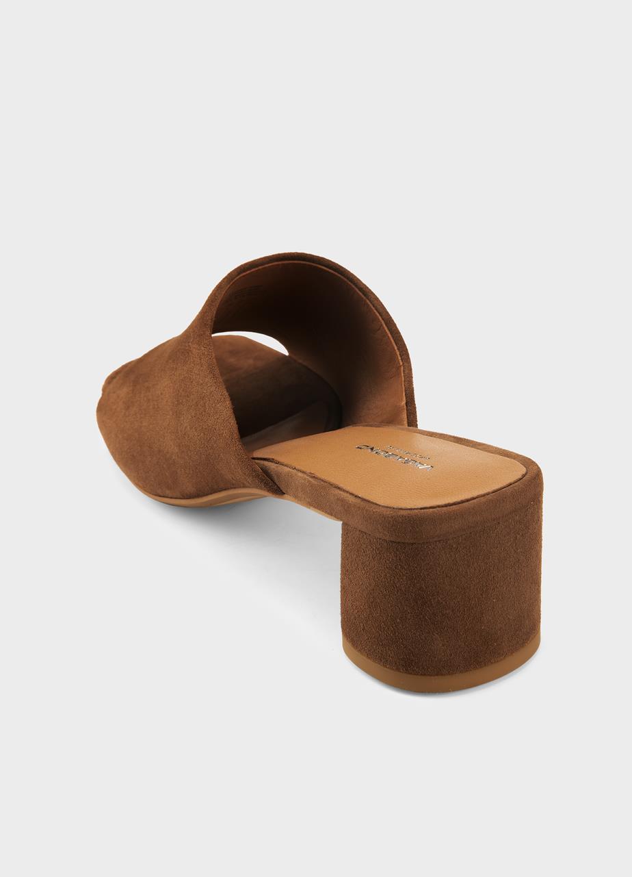 VAGABOND PIPER SANDALS IN BROWN SUEDE - Shoe Market NYC