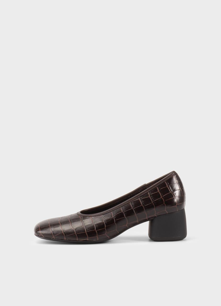 VAGABOND LIVIA PUMP-BROWN CROCO