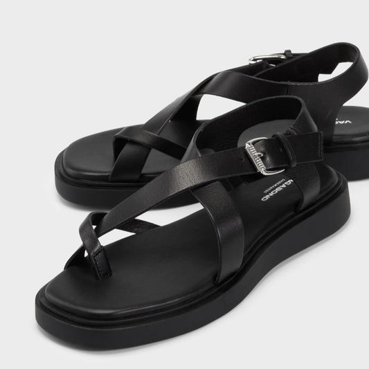 VAGABOND CONNIE STRAPPY SANDALS IN BLACK