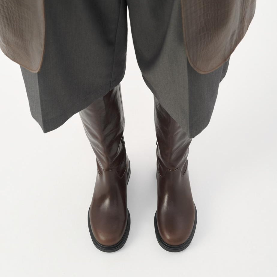VAGABOND FREYA TALL BOOT-DARK BROWN