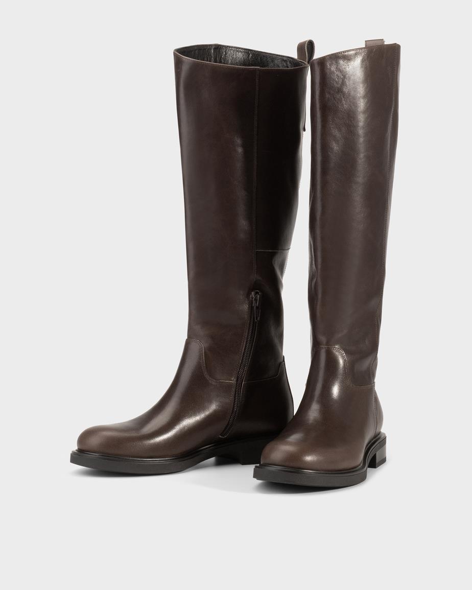 VAGABOND FREYA TALL BOOT-DARK BROWN