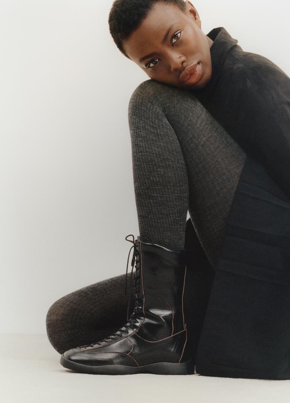 VAGABOND SKY LACE UP BOOT-BLACK