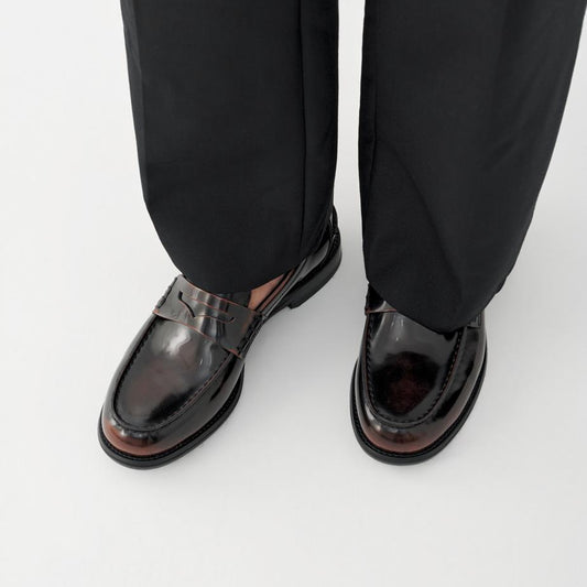 VAGABOND STEVEN LOAFER- DARK BROWN POLISHED LEATHER