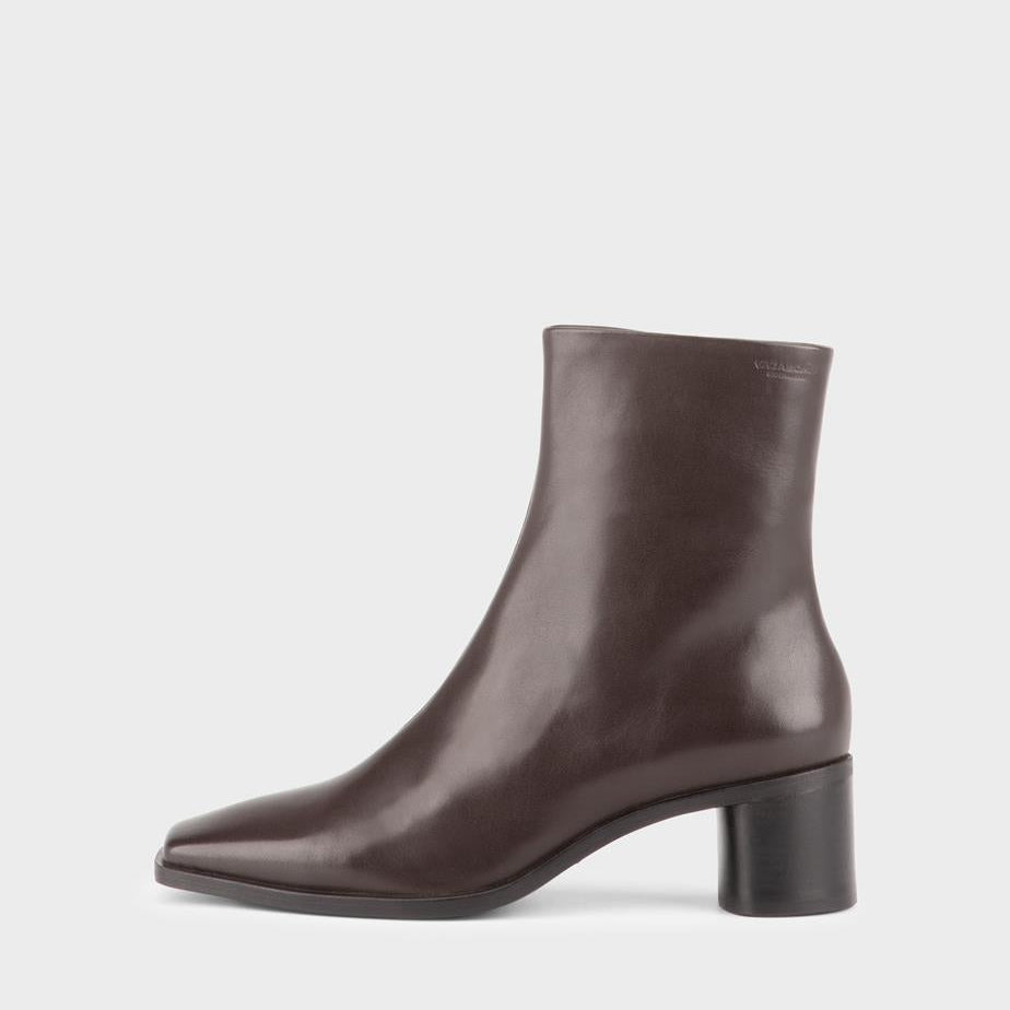 VAGABOND FAY BOOTS-CHOCOLATE LEATHER