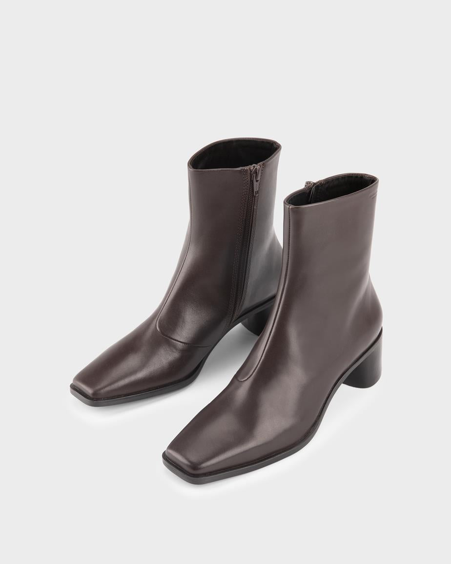 VAGABOND FAY BOOTS-CHOCOLATE LEATHER