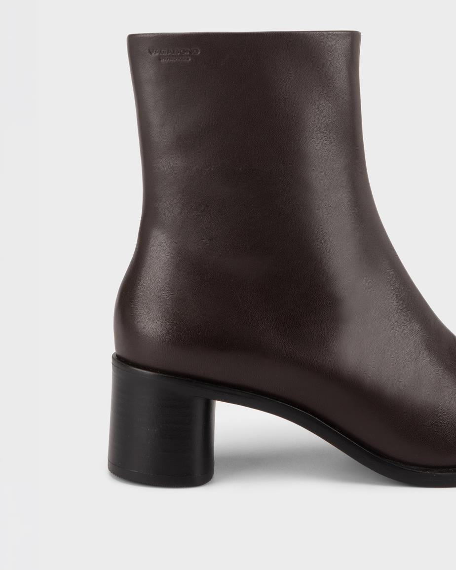VAGABOND FAY BOOTS-CHOCOLATE LEATHER