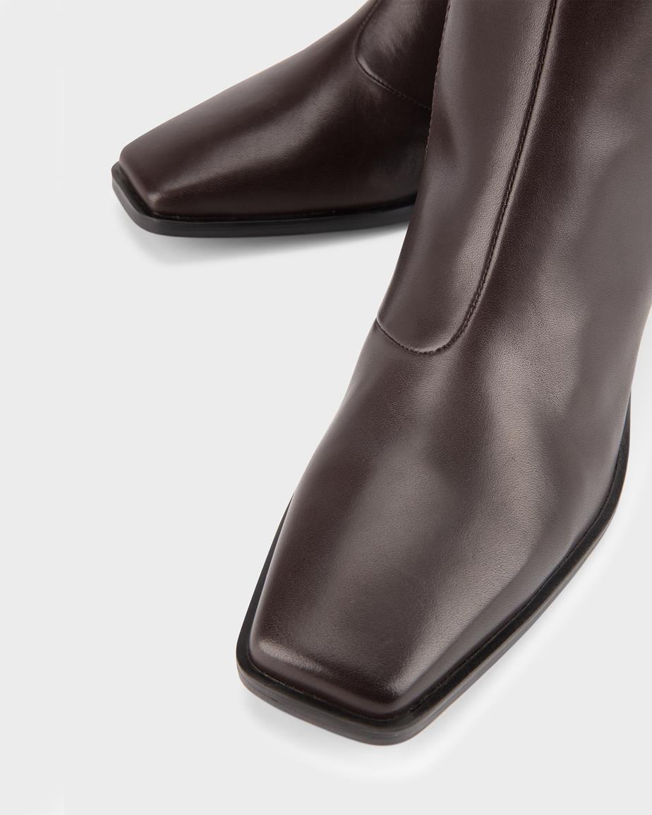 VAGABOND FAY BOOTS-CHOCOLATE LEATHER