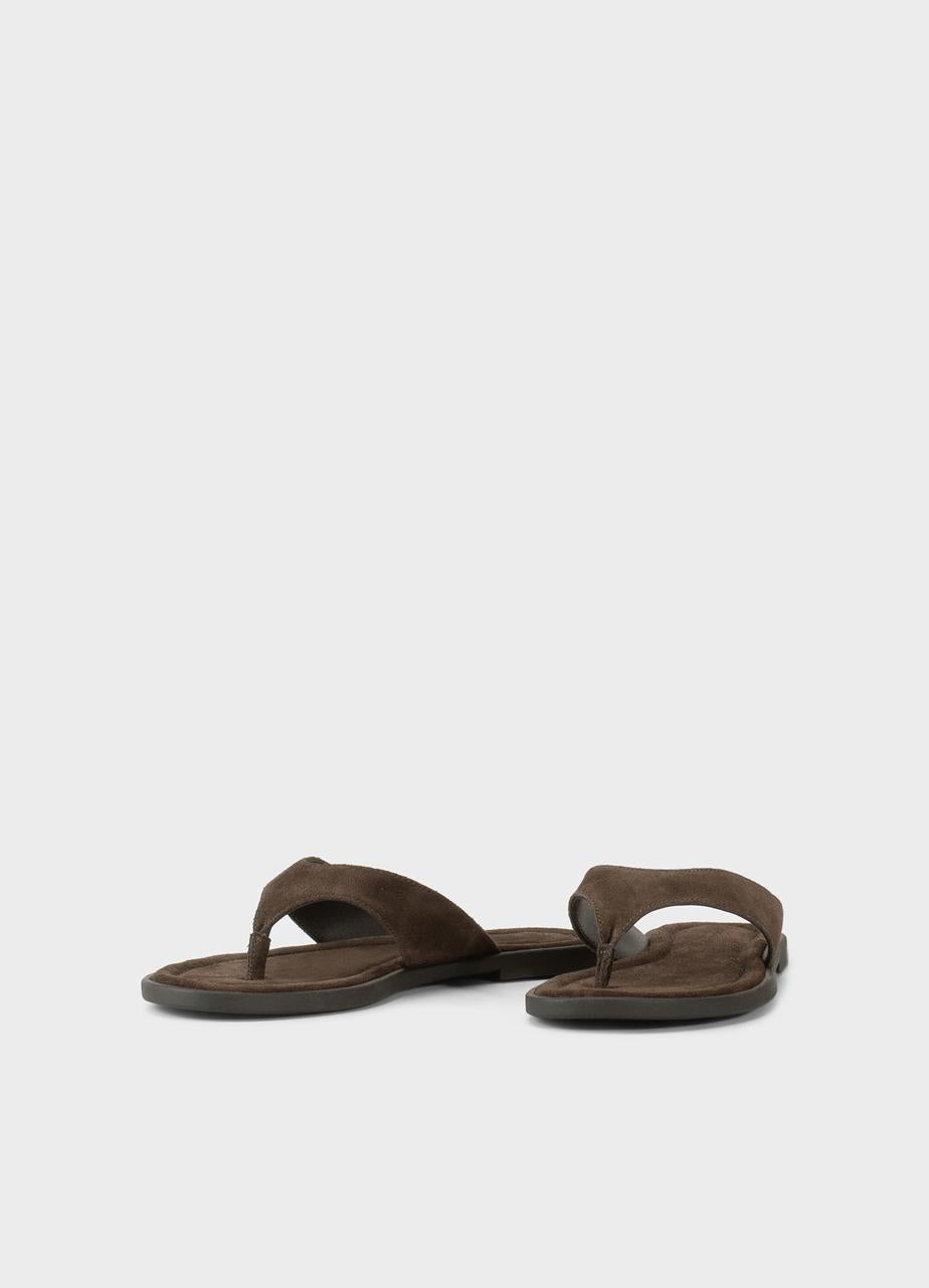VAGABOND ZAIDA SANDALS DARK BROWN SUEDE