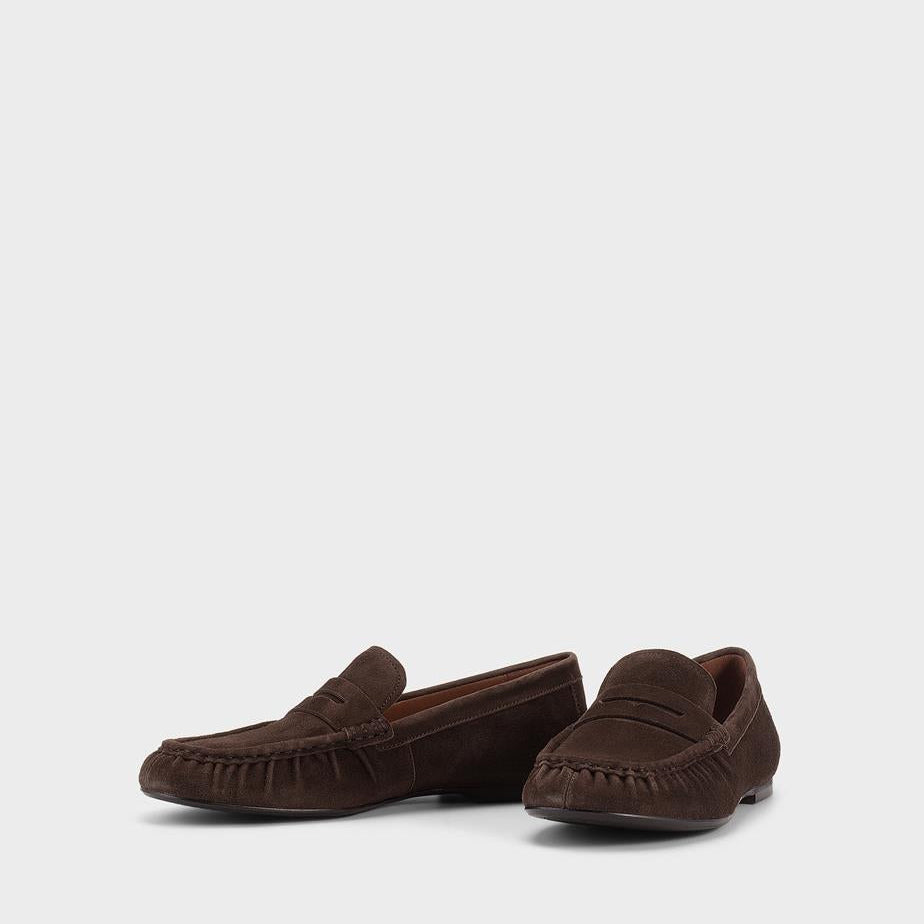 VAGABOND ALEYA DRIVING LOAFER IN COFFEE - Shoe Market NYC