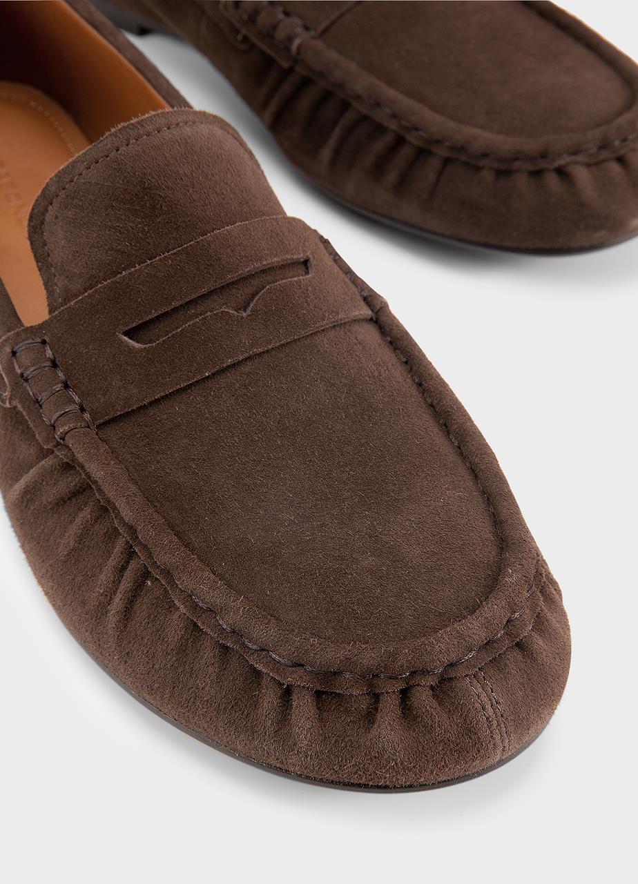VAGABOND ALEYA DRIVING LOAFER IN COFFEE - Shoe Market NYC