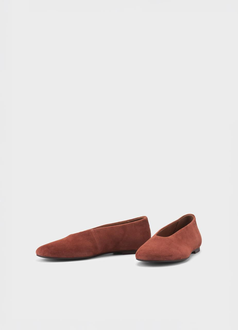 VAGABOND ALEYA SOFT FLATS IN RUST - Shoe Market NYC