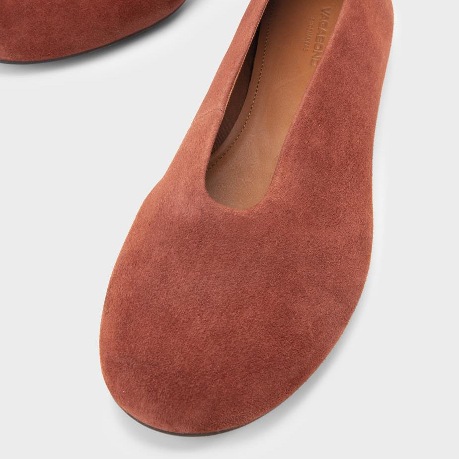 VAGABOND ALEYA SOFT FLATS IN RUST - Shoe Market NYC