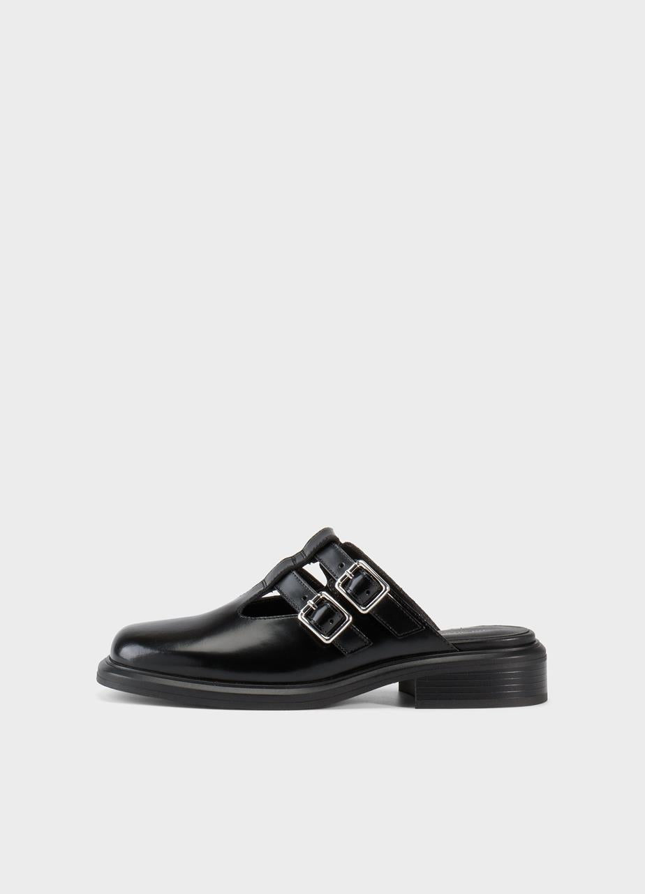 VAGABOND ELLIS CLOSED TOE BUCKLE SLIDE - Shoe Market NYC