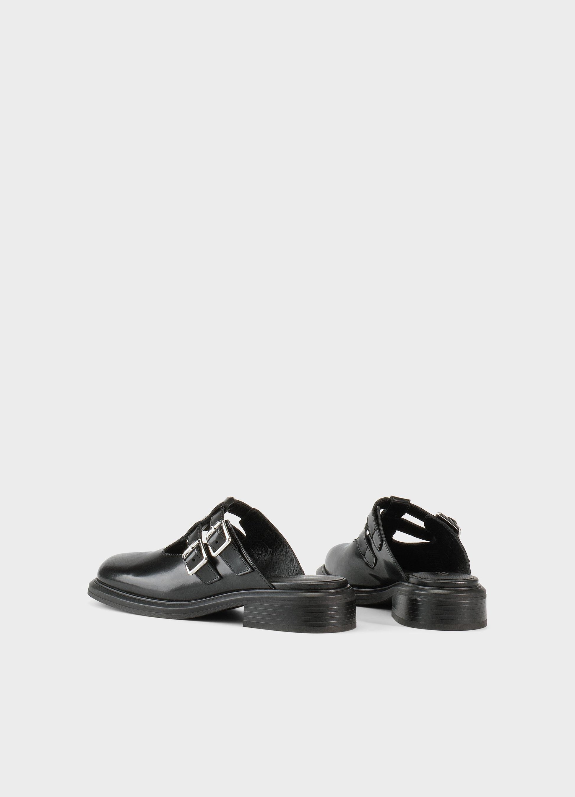 VAGABOND ELLIS CLOSED TOE BUCKLE SLIDE - Shoe Market NYC