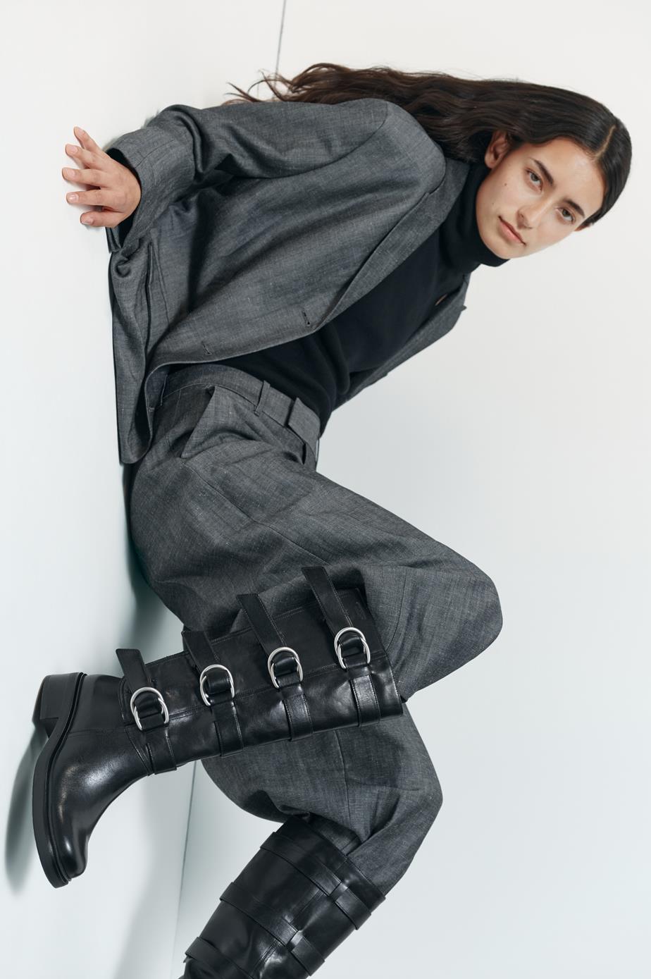 VAGABOND KARLIE BUCKLE TALL BOOTS