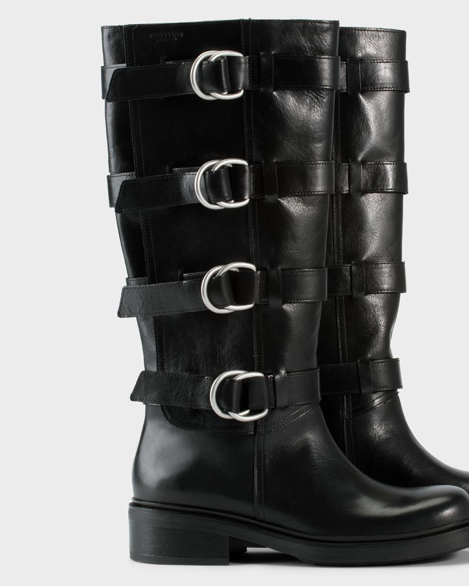 VAGABOND KARLIE BUCKLE TALL BOOTS