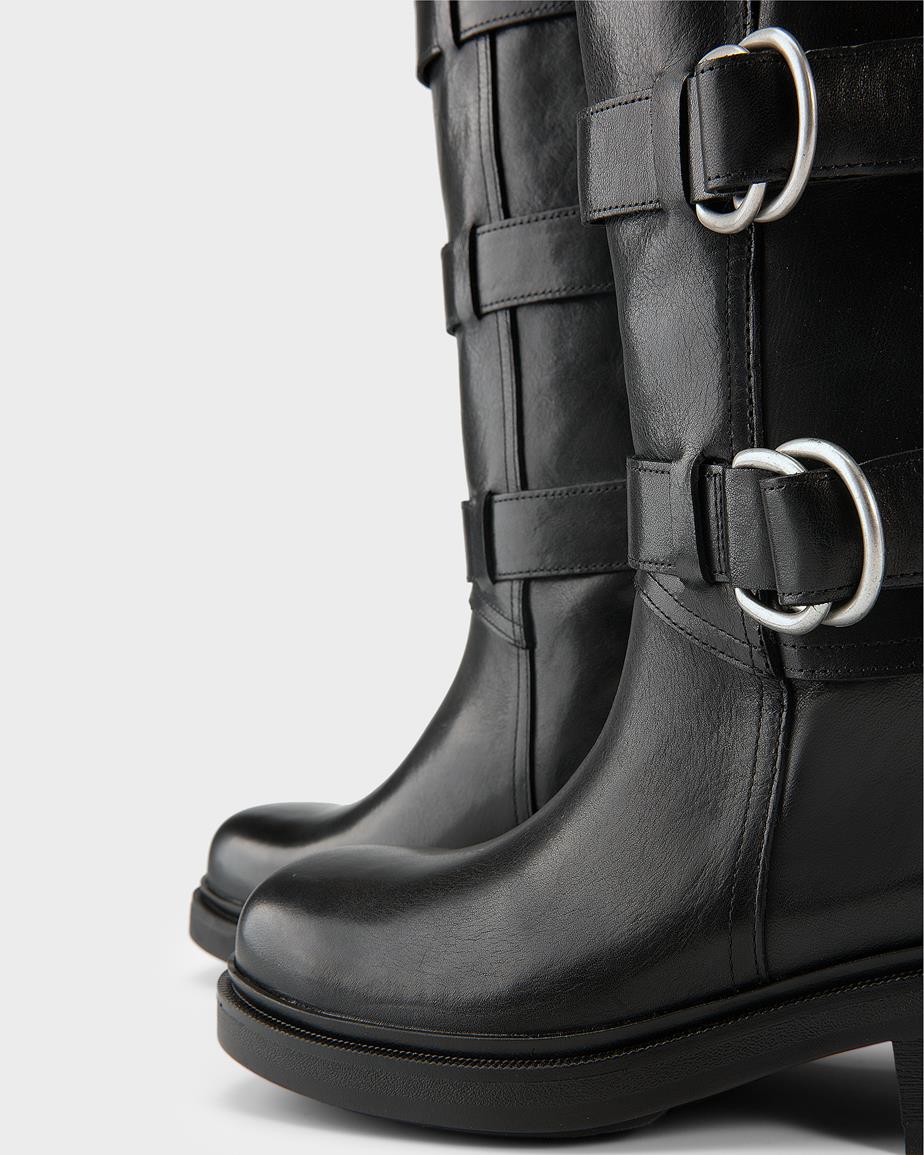 VAGABOND KARLIE BUCKLE TALL BOOTS