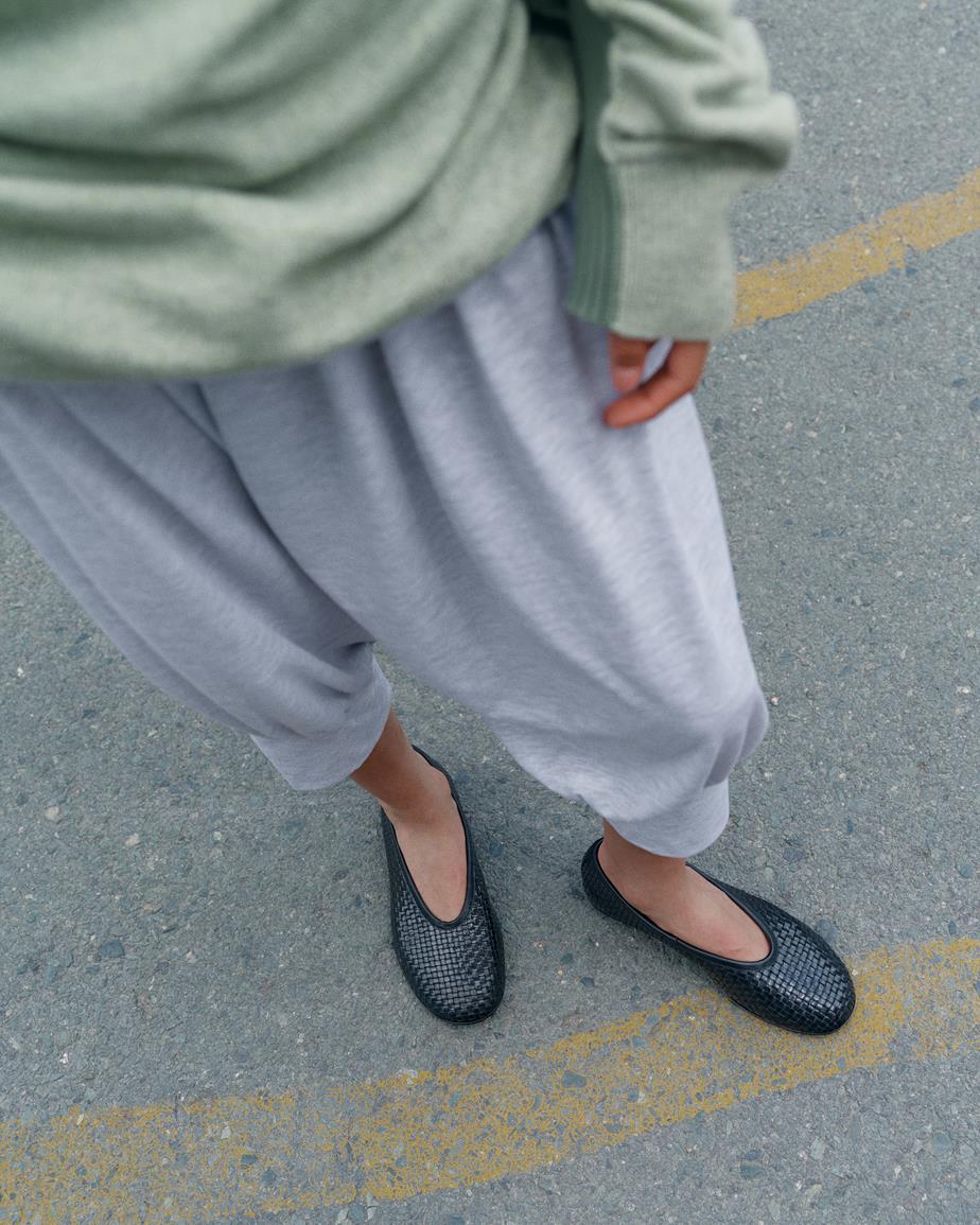 VAGABOND ALEYA WOVEN FLATS IN BLACK