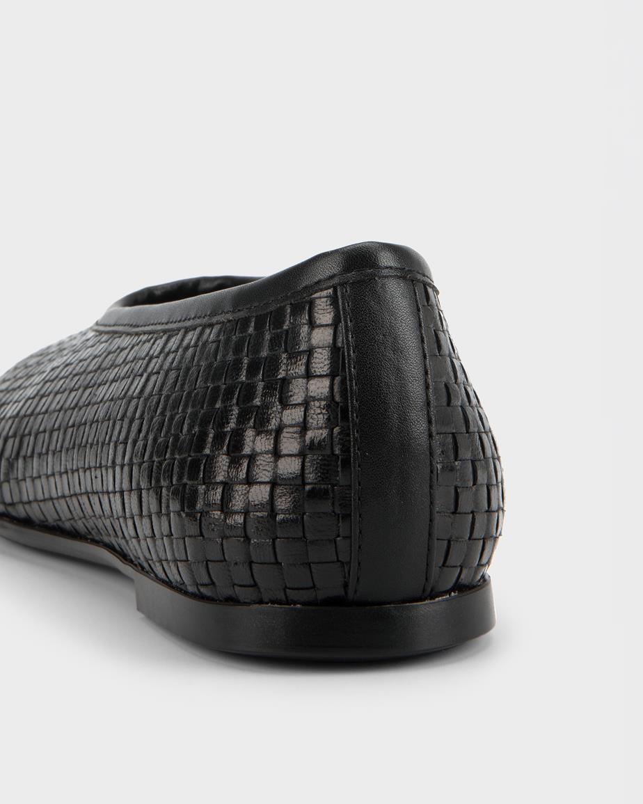 VAGABOND ALEYA WOVEN FLATS IN BLACK