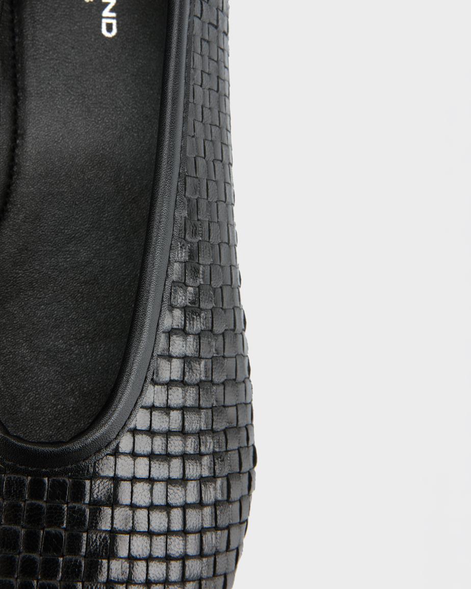 VAGABOND ALEYA WOVEN FLATS IN BLACK