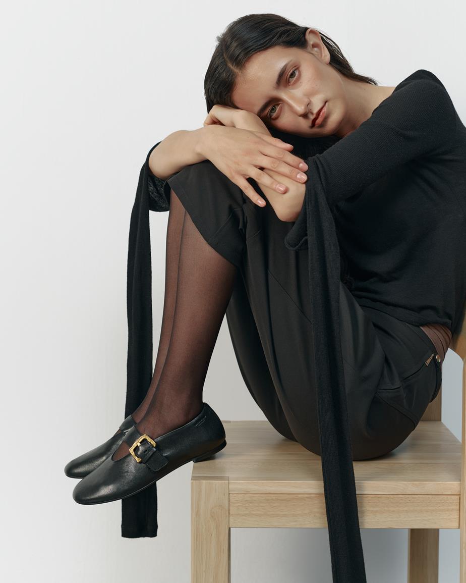 VAGABOND ALEYA BUCKLE FLAT BLACK
