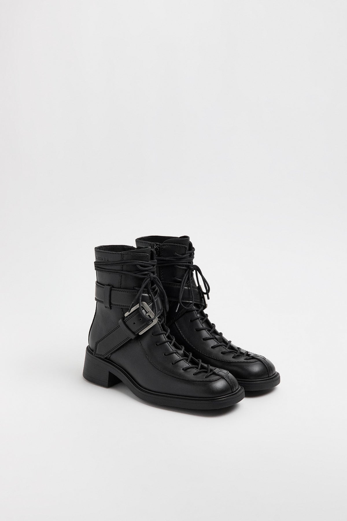 MIISTA Licia Black Lace Ankle Boots
