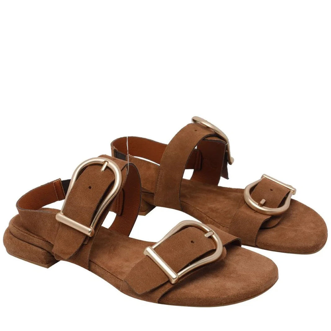 Angel Alarcon Buckled Strap Flat Sandals