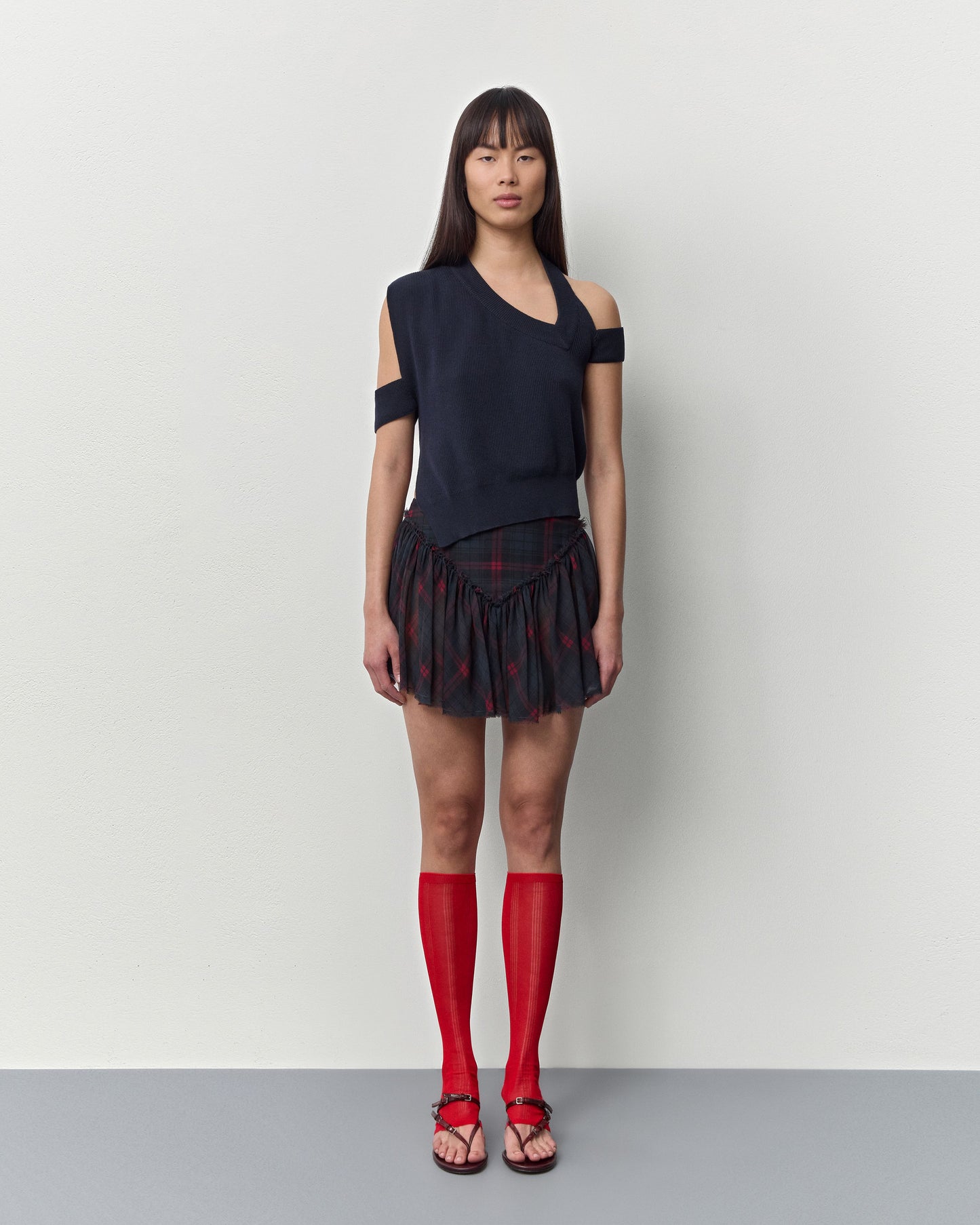 MIISTA Abisai Burgundy Mini Buckled Sandals