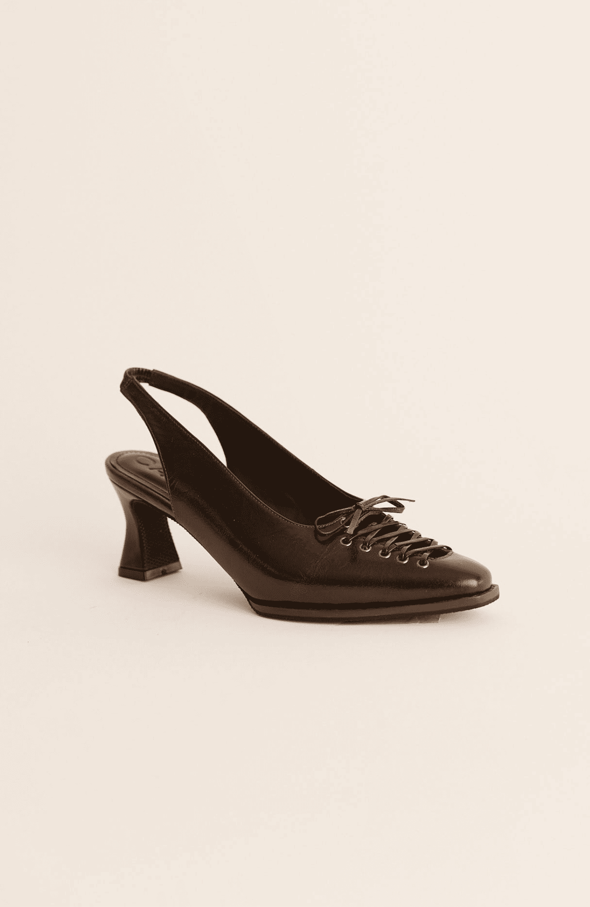 CANELLA BRAND TACOS CORSET BROWN HEELS