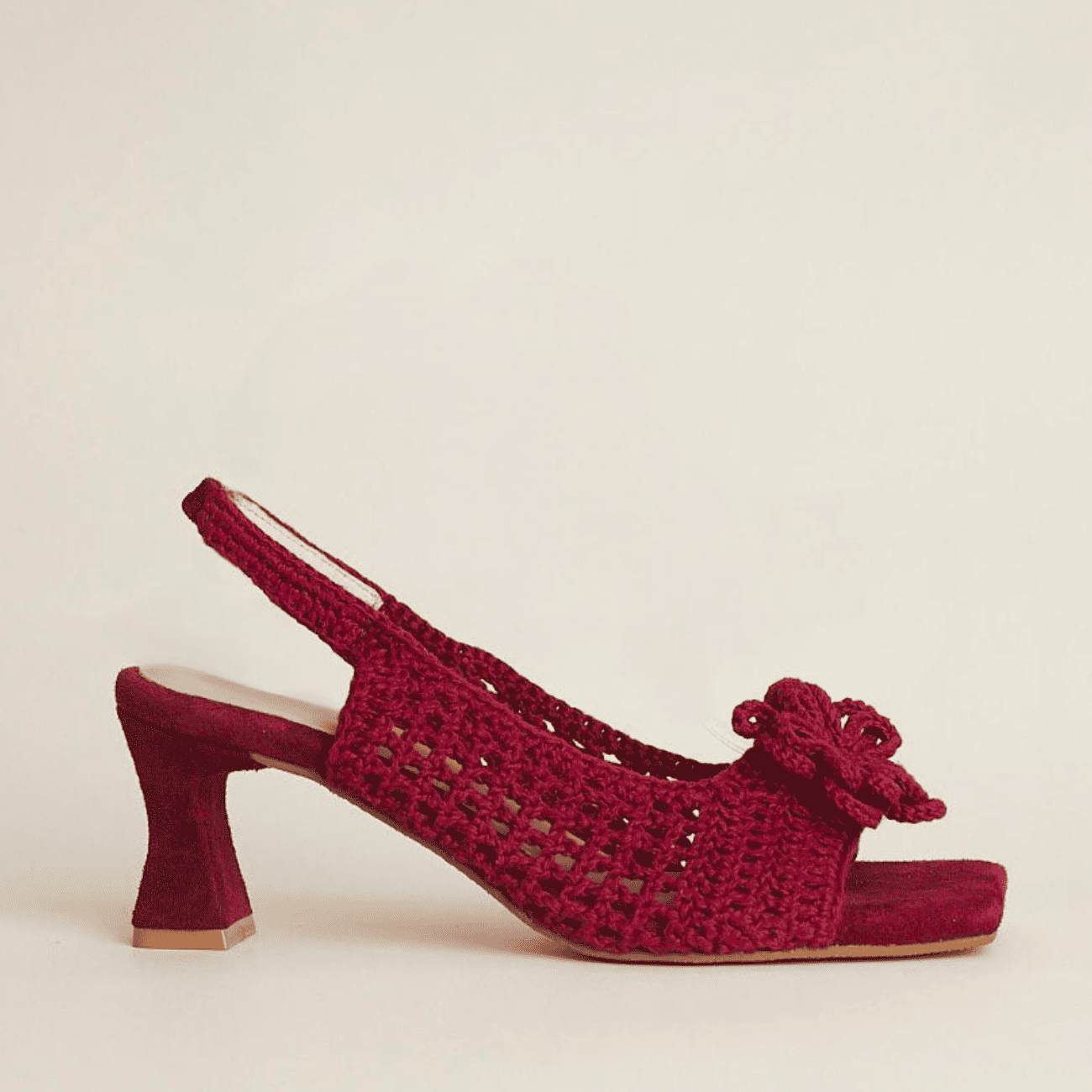 CANELLA TACOS TEJIDOS WOVEN HEELS WINE - Shoe Market NYC