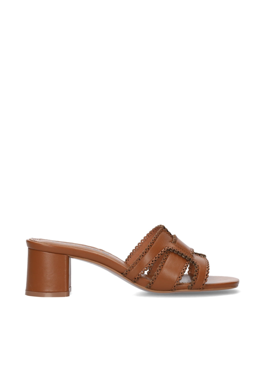 BIBI LOU HOLLY HEELED SANDALS IN CUERO - Shoe Market NYC