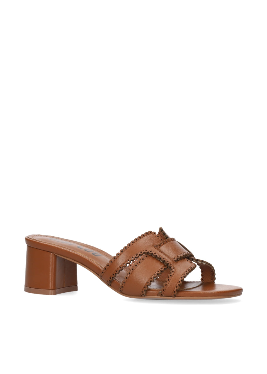 BIBI LOU HOLLY HEELED SANDALS IN CUERO - Shoe Market NYC