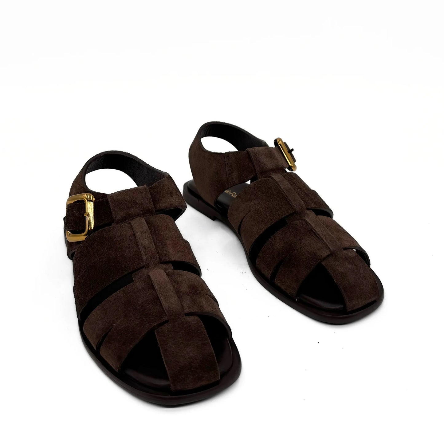 AMIE RAFA BERTHA SUEDE FISHERMAN IN BROWN