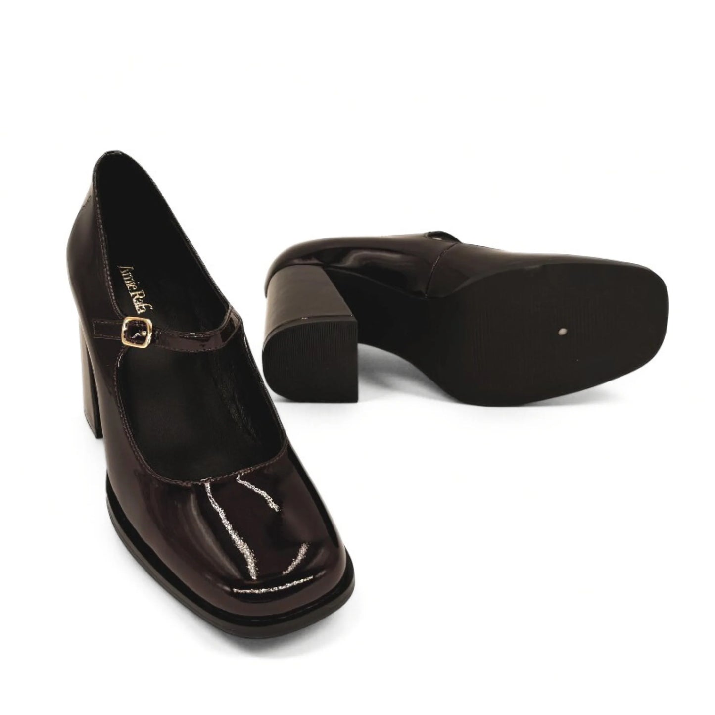 JACKIE PUMP BROWN PAT