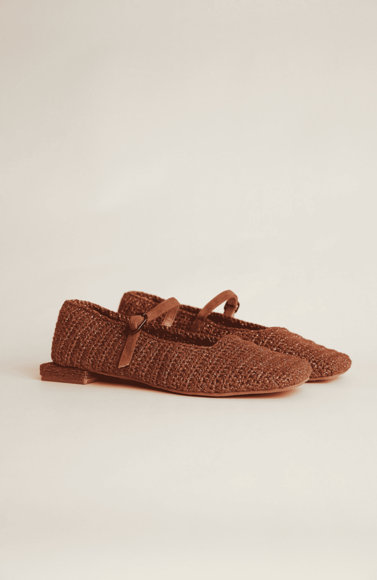 CANELLA BALLERINAS TEJIDAS WOVEN BROWN