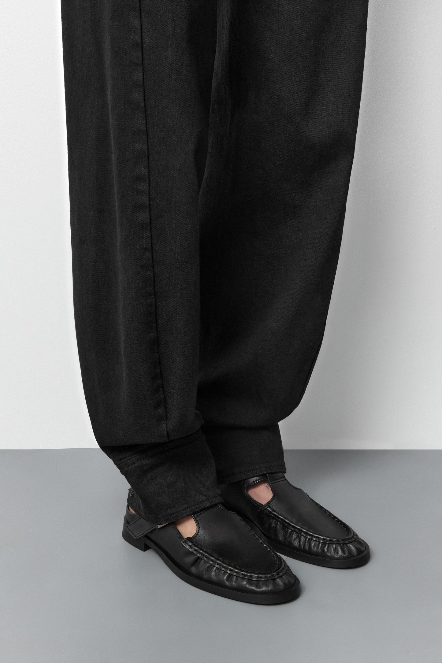 MIISTA Gianna Black Buckled Mules